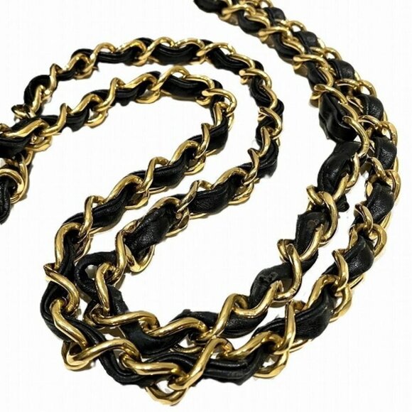 Authentic CHANEL Jumbo Maxi XL 24K Gold Flap Bag Lambskin Chain Shoulder Black - Picture 11 of 11